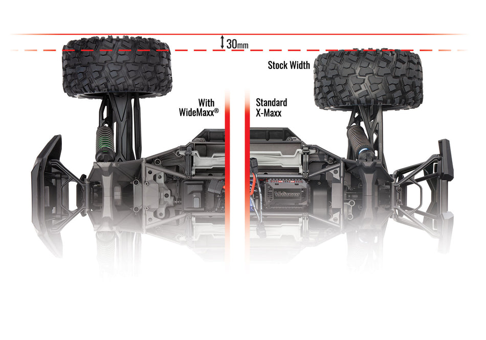 7895 Suspension kit, X-Maxx® WideMaxx®, black
