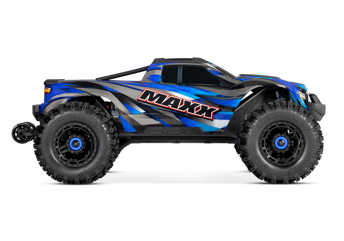 89086-4-BLUE 1/10 Scale Maxx with WideMaxx Monster truck