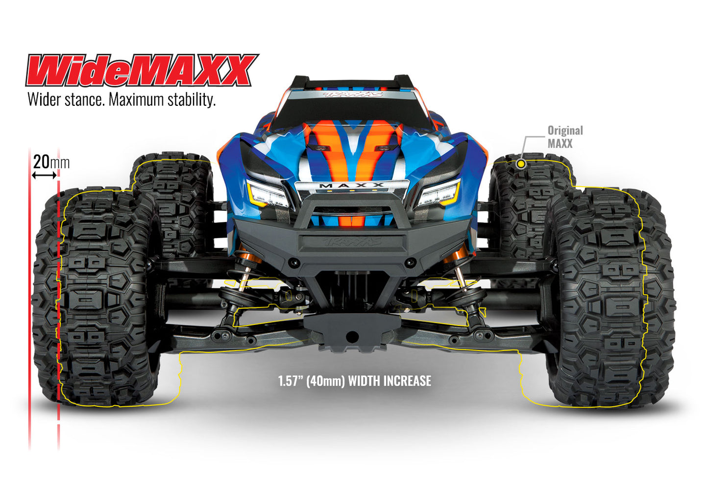 89086-4-GRN 1/10 Scale Maxx with WideMaxx Monster truck