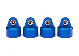 8964X Shock caps, aluminum (blue-anodized)