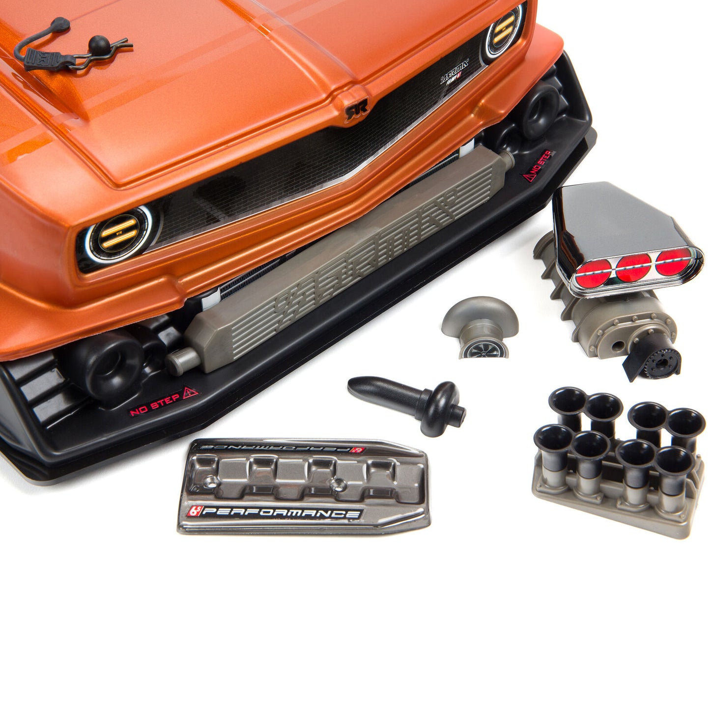 1/7 FELONY 6S BLX Street Bash All-Road Muscle Car RTR, Orange