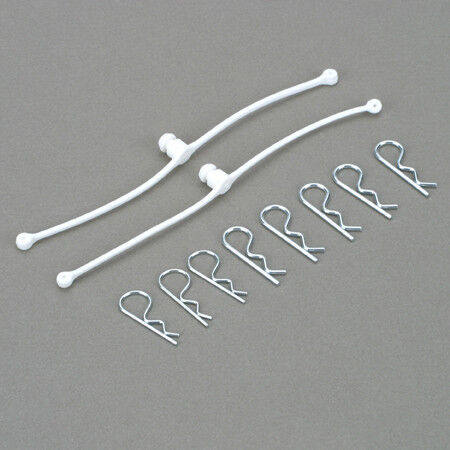 Body Klip Retainers,White (2)