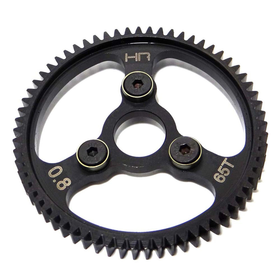 Hot Racing 65T Steel Spur Gear – 32 Pitch 0.8 Mod Hardened Steel Gear [HRASERVO265]