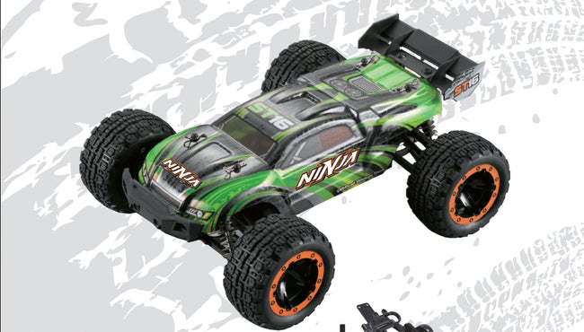 1/16 Scale Brushless RTR Ninja Race Truggy RC Green