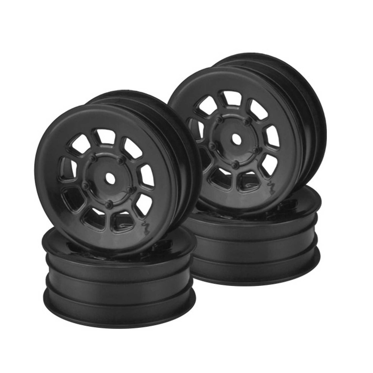 9 shot 2.2" front wheel (black) - 4pc