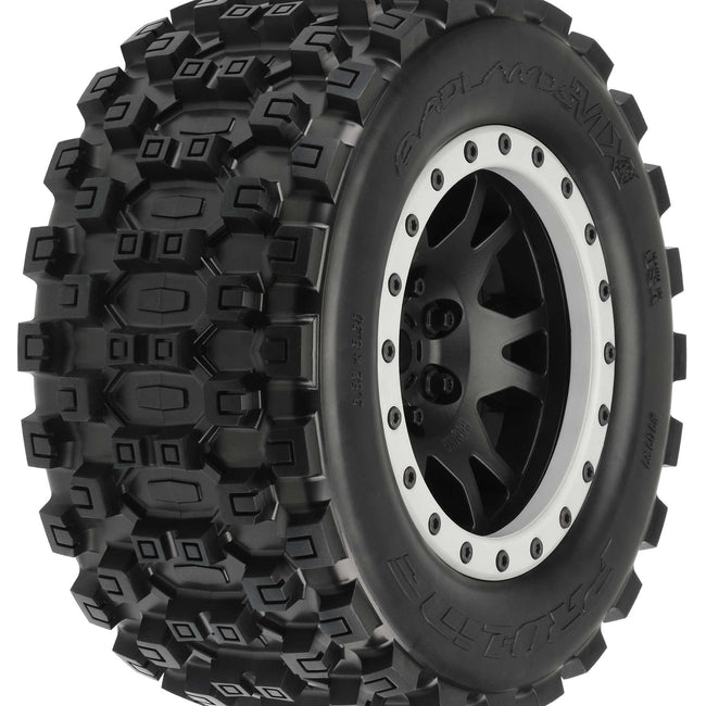 1/5 Badlands MX43 Pro-Loc F/R X-MAXX MTD 24mm Blk/Gry Impulse (2)