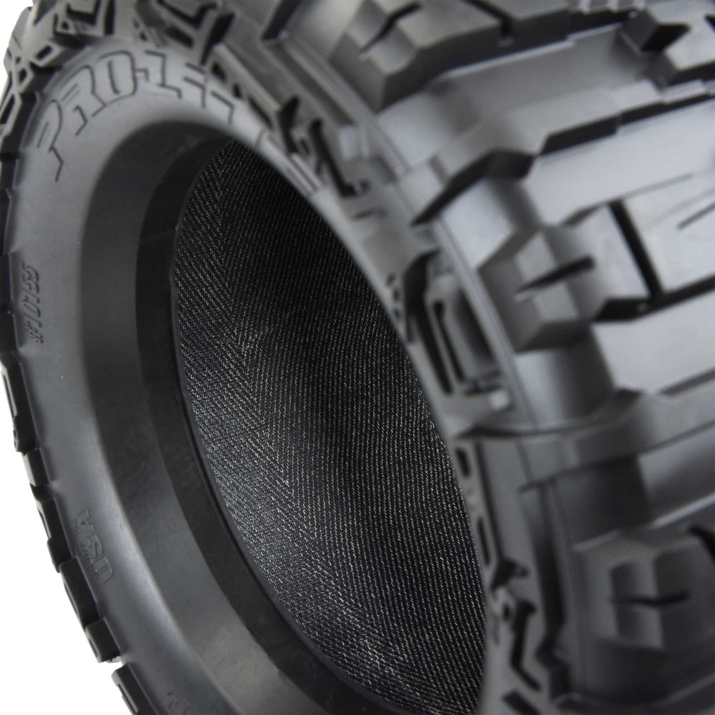 Pro-Line 1/8 Trencher HP BELTED F/R 3.8" MT Tires Mounted 17mm Blk Raid (2)