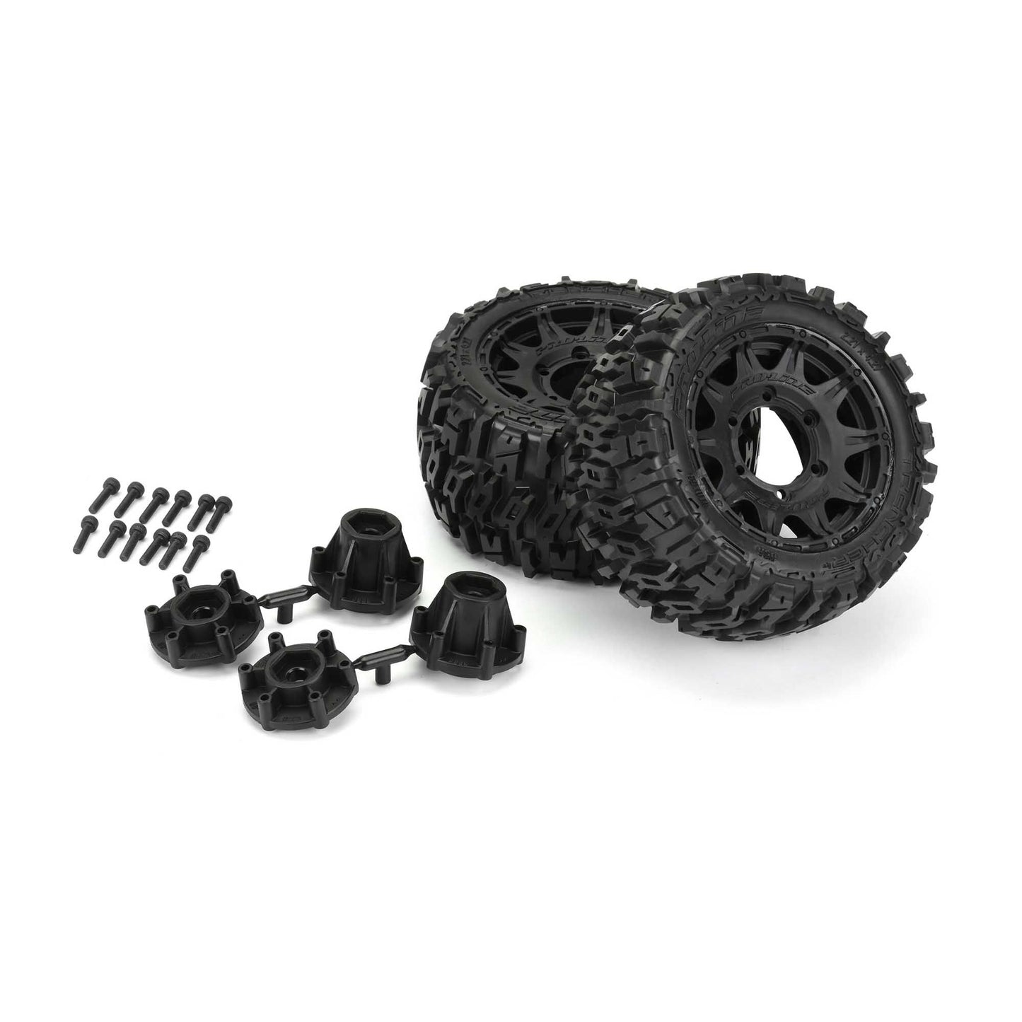 1/10 Pro-Line Trencher LP Front/Rear 2.8" MT Tires Mounted 12mm Blk Raid (2)