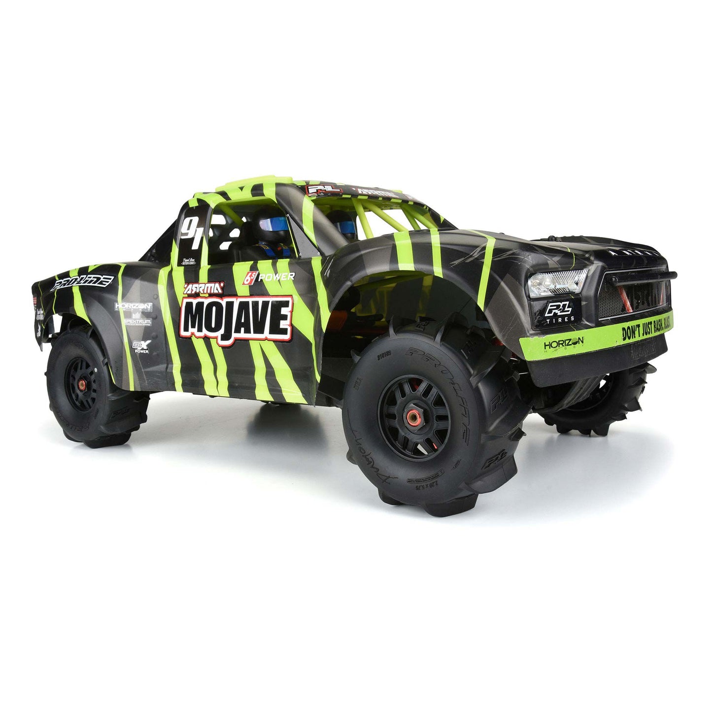 Pro-Line Dumont Paddle MTD on Black Wheels Mojave F/R