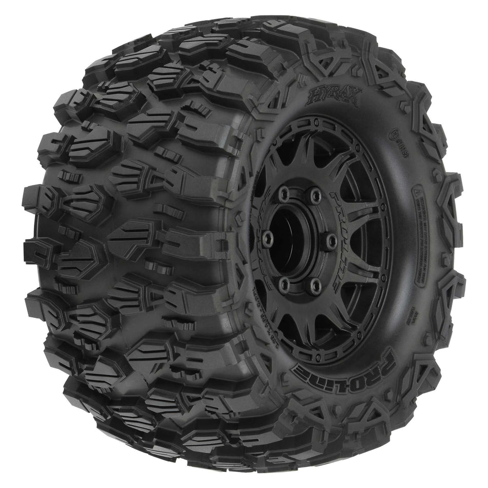 1/10 Pro-Line Hyrax F/R 2.8" Mounted Tires MT 12mm (2) Black