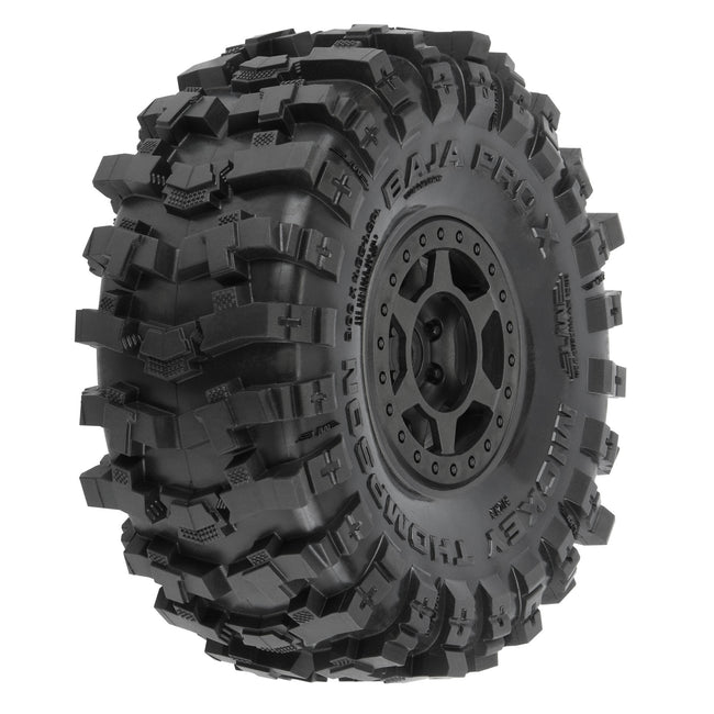 Pro-Line® 1/10 Baja ProX G8 F/R 1.9 MTD 12mm Blk Holcomb (2)