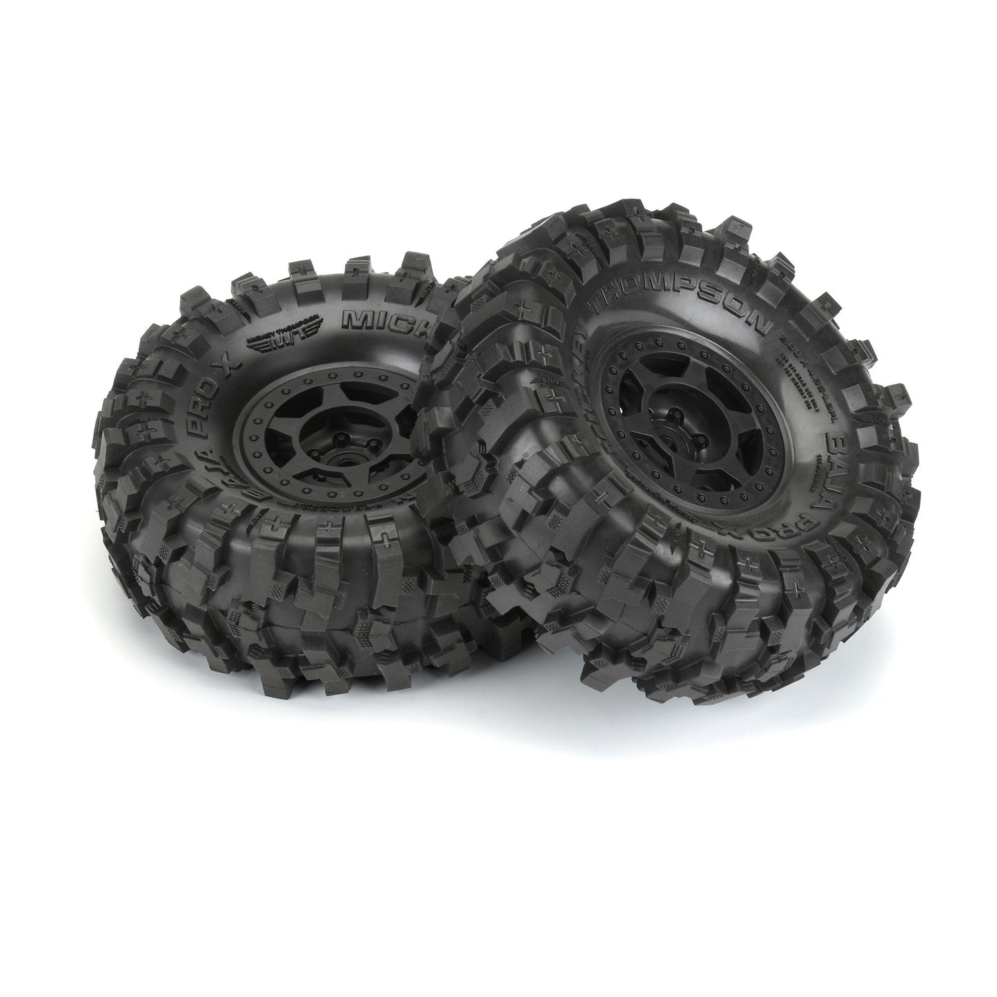 Pro-Line® 1/10 Baja ProX G8 F/R 1.9 MTD 12mm Blk Holcomb (2)