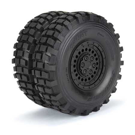 Pro-Line® 1/10 Carbine Front/Rear 1.9" 12mm Rock Crawler Wheels (2) Black