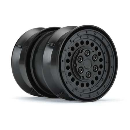 Pro-Line® 1/10 Carbine Front/Rear 1.9" 12mm Rock Crawler Wheels (2) Black