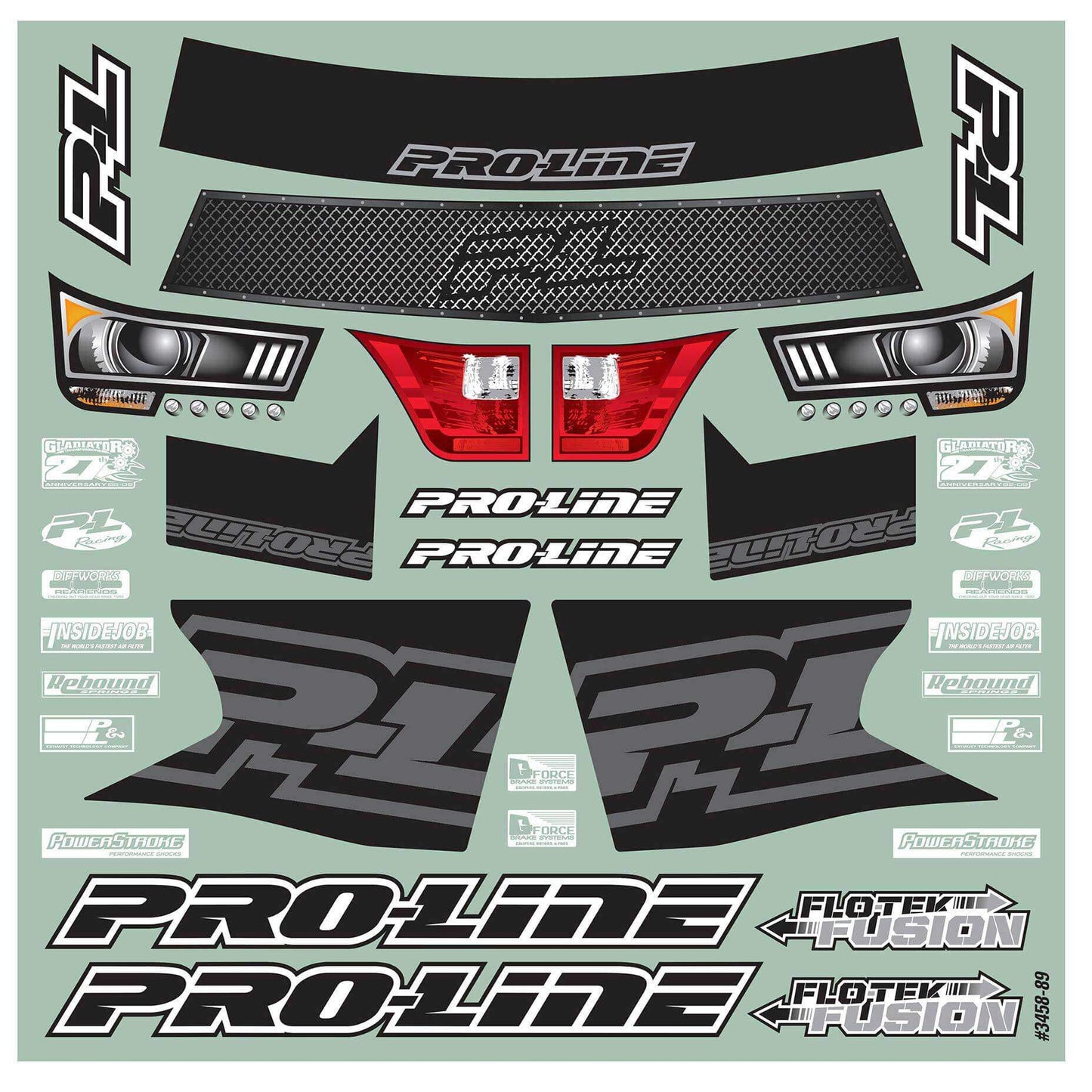 Pro-Line 1/10 Pre-Cut Flo-Tek Fusion Clear Body: Short Course