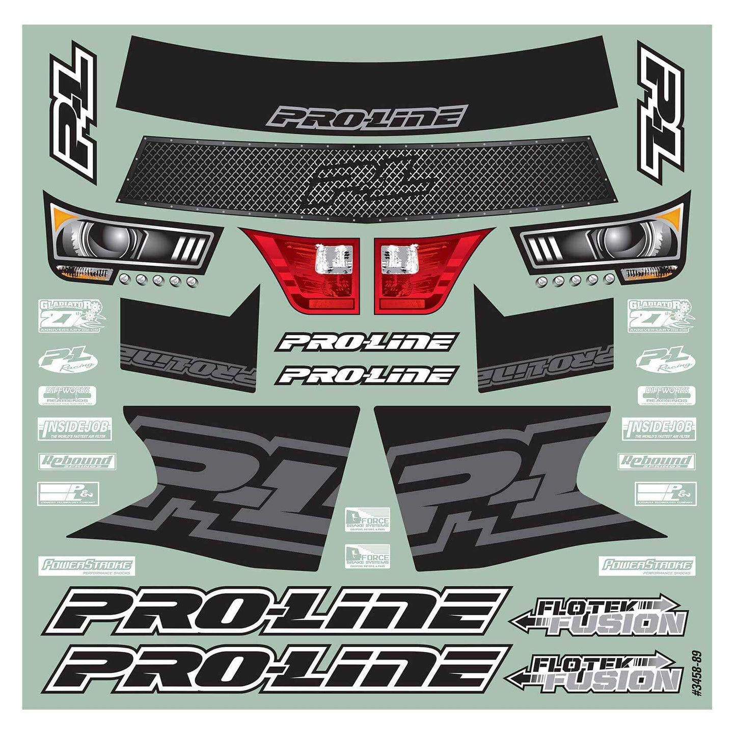 Pro-Line 1/10 Pre-Cut Flo-Tek Fusion Clear Body: Short Course