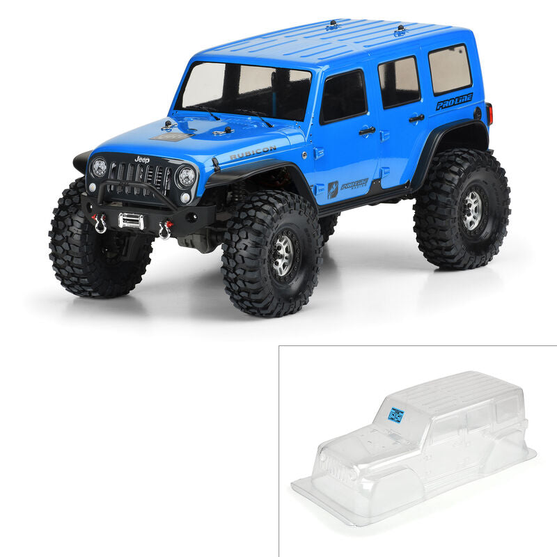 1/10 Pro-Line Jeep® Wrangler Unlimited Rubicon Clear Body 12.8" WB TRX-4