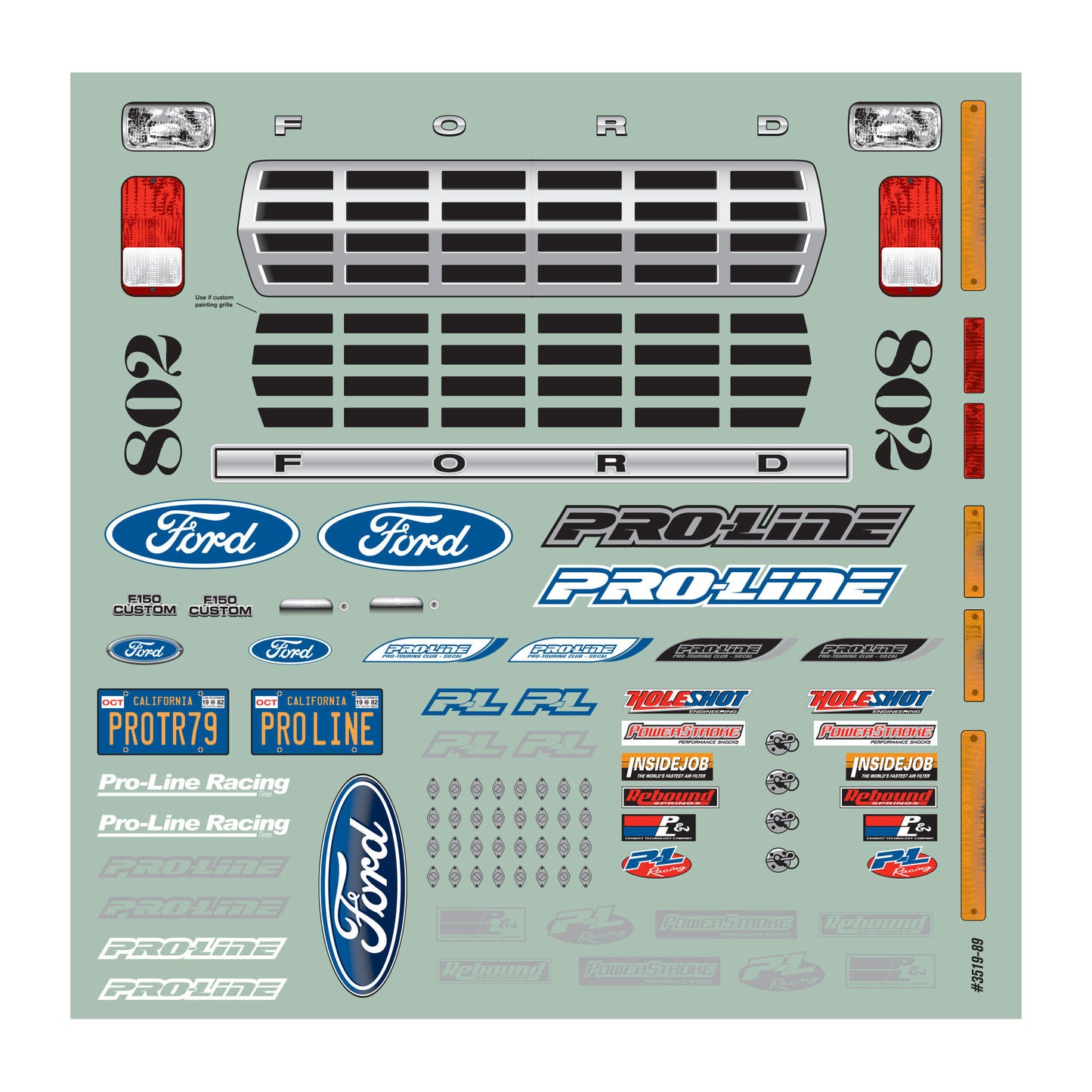 1/10 Pro-Line 1979 Ford F-150 Race Truck Clear Body for SC