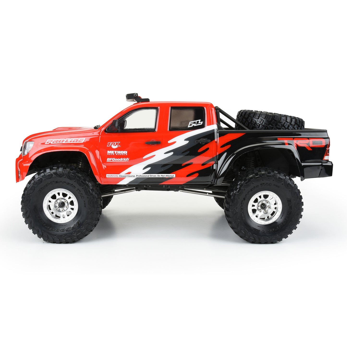 Pro-Line® 1/10 2015 Toyota Tacoma TRD Pro Clear Body 12.3" Wheel Base Crawler