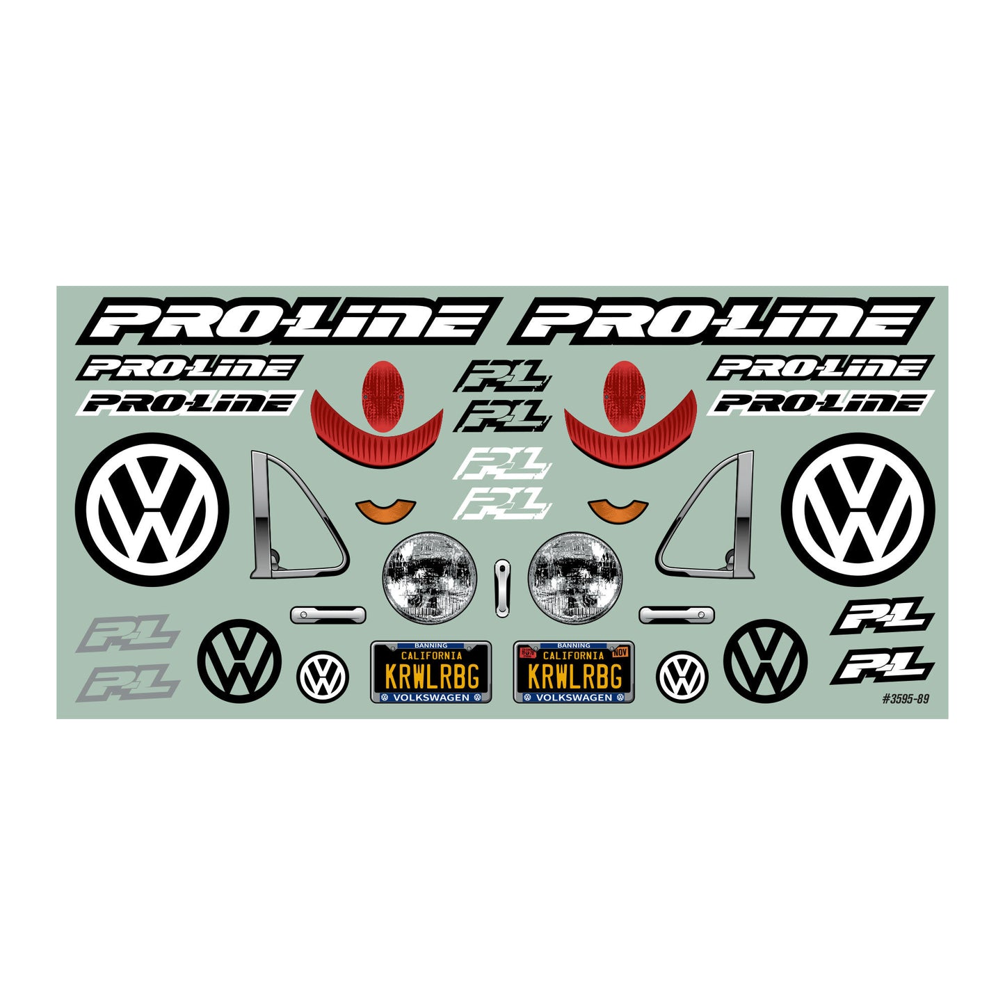 1/10 Pro-Line Volkswagen Beetle Clear Body 12.3" Wheelbase Crawlers