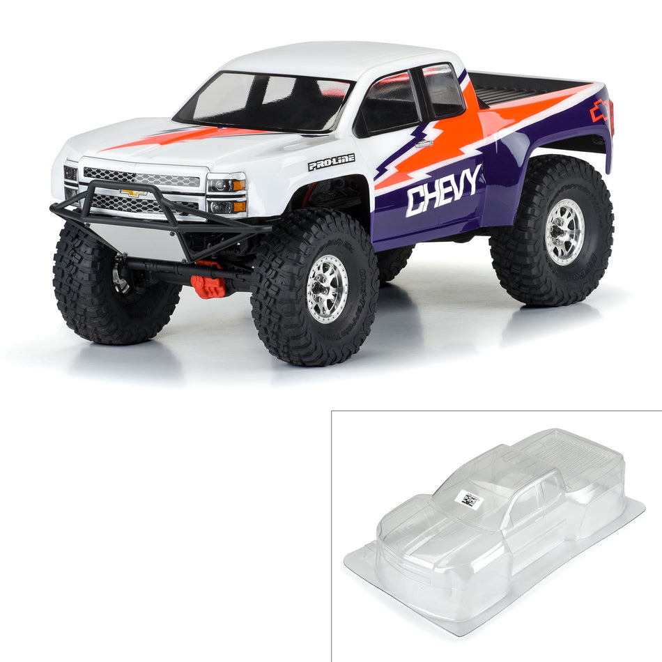 Pro-Line® 1/10 2015 Chevy Silverado Pre-Rnr Clr Bdy 12.3" WB