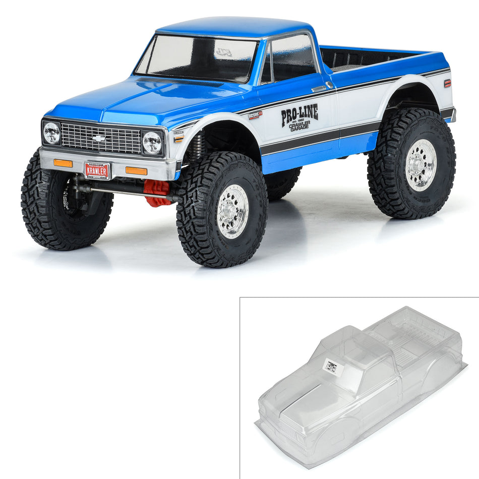 Pro-Line® 1/10 1972 Chevy K-10 Clear Body 12.3" Wheelbase Crawlers