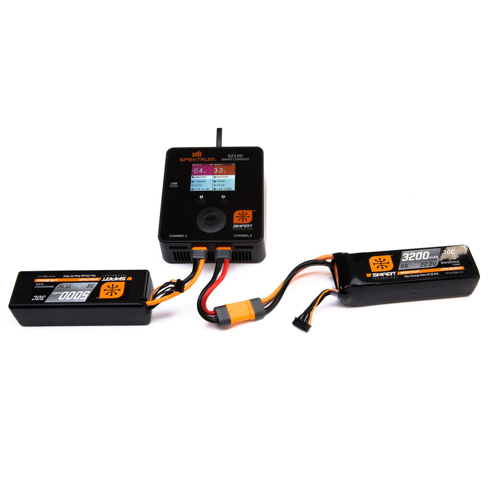 Spektrum 2200mAh 4S 14.8V 30C Smart LiPo Battery; IC3