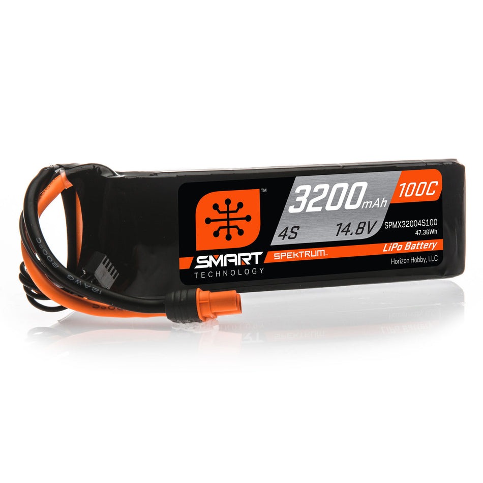 SPMX32004S100 3200mAh 4S 14.8V 100C Smart LiPo Battery; IC3