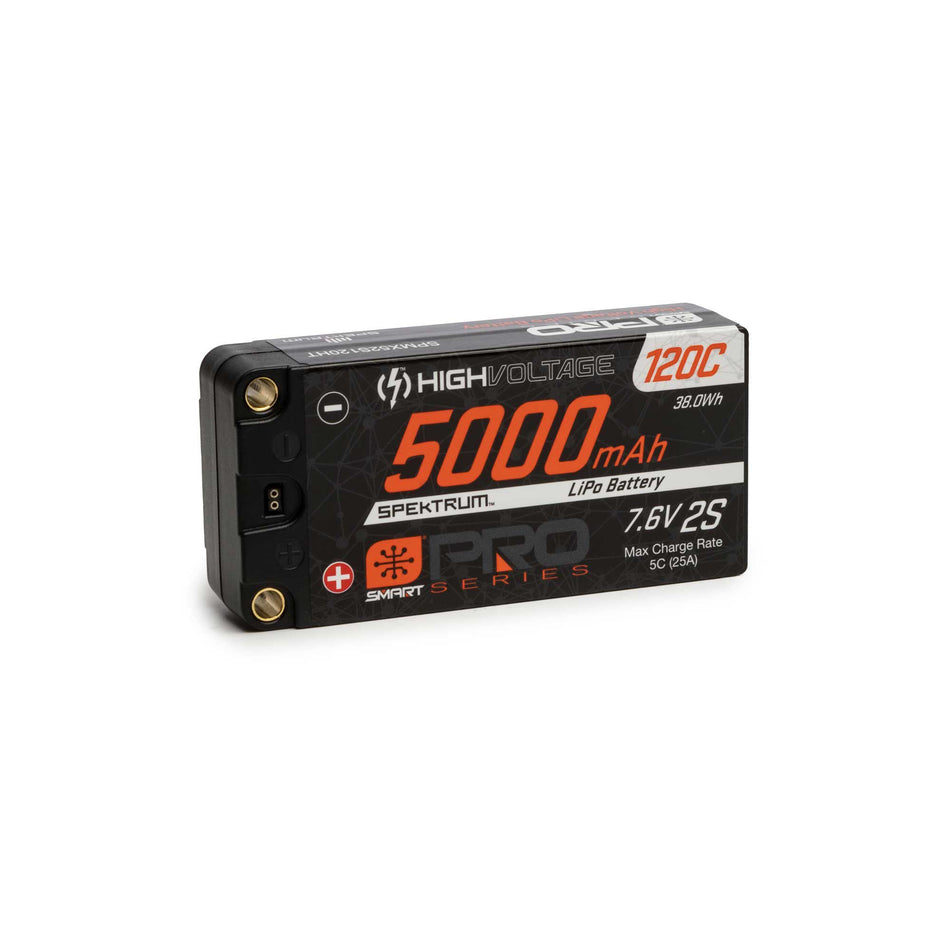 5000mAh 2S 7.6V Smart Pro Race HV LiPo 120C 5mm