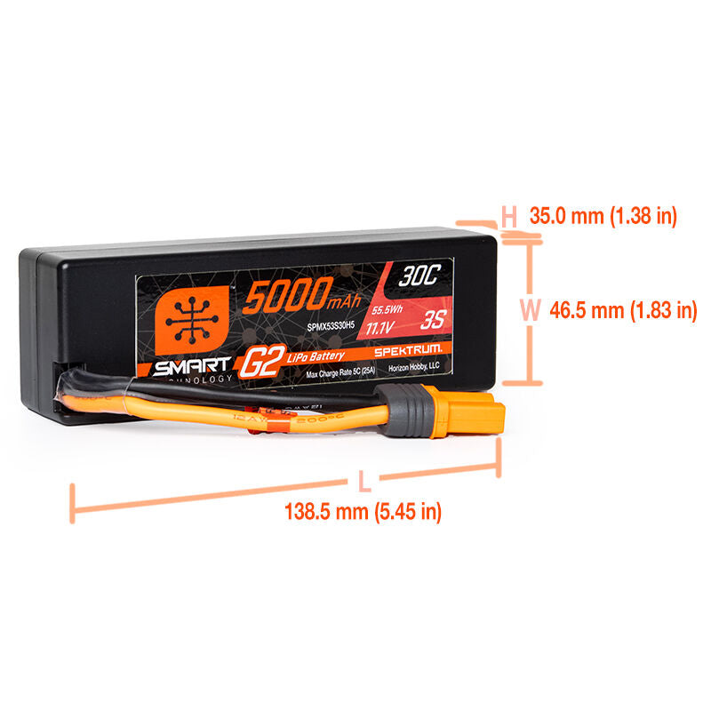 SPMX53S30H5 5000mAh 3S 11.1V Smart G2 LiPo
