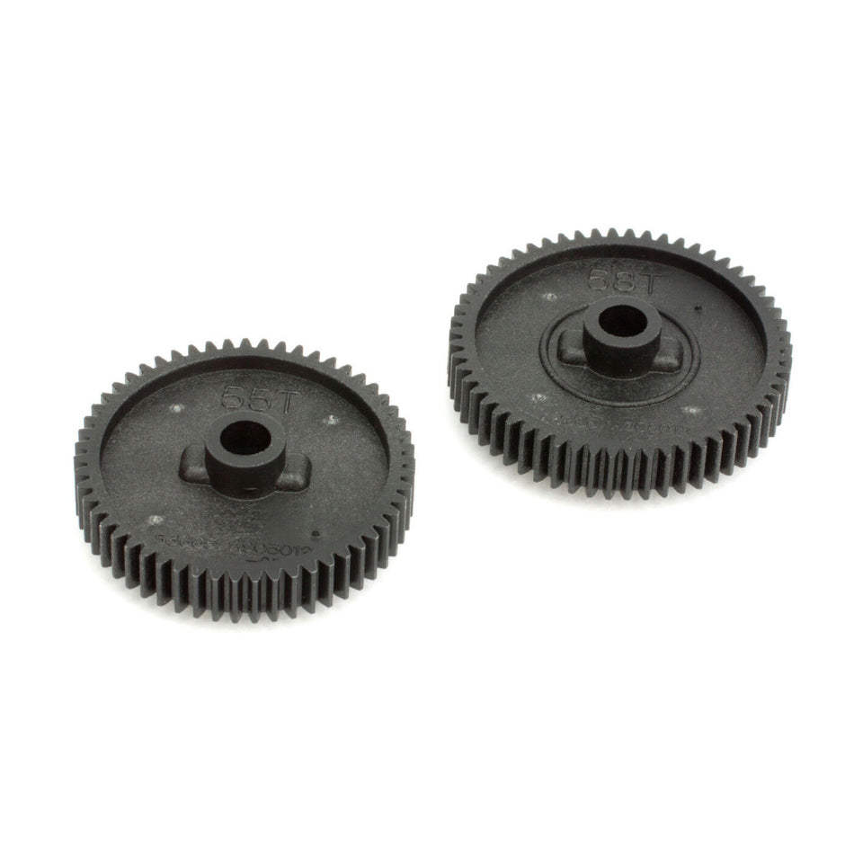 Spur Gear Set, 55T/58T: TT01