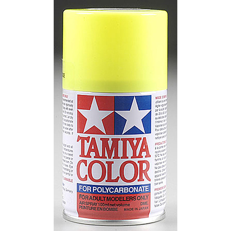 Tamiya PS-27 Fluorescent Yellow Lexan Spray Paint (100ml)