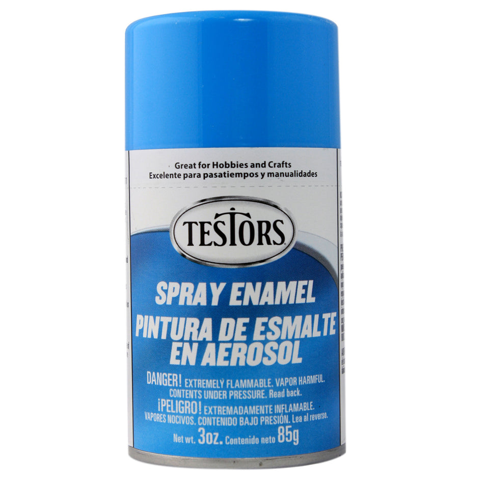 Testors Enamel Spray 3oz Light Blue