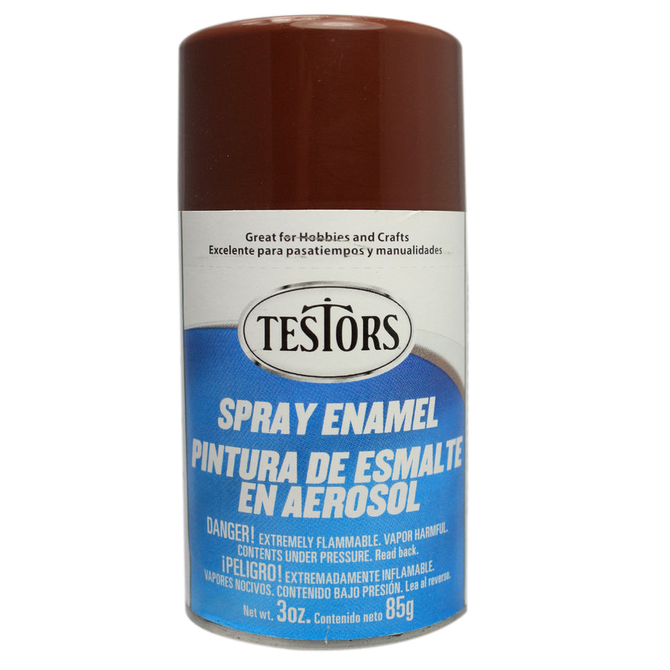 Testors Enamel Spray 3oz Brown