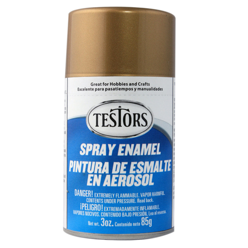 Testors Enamel Spray 3oz Gold