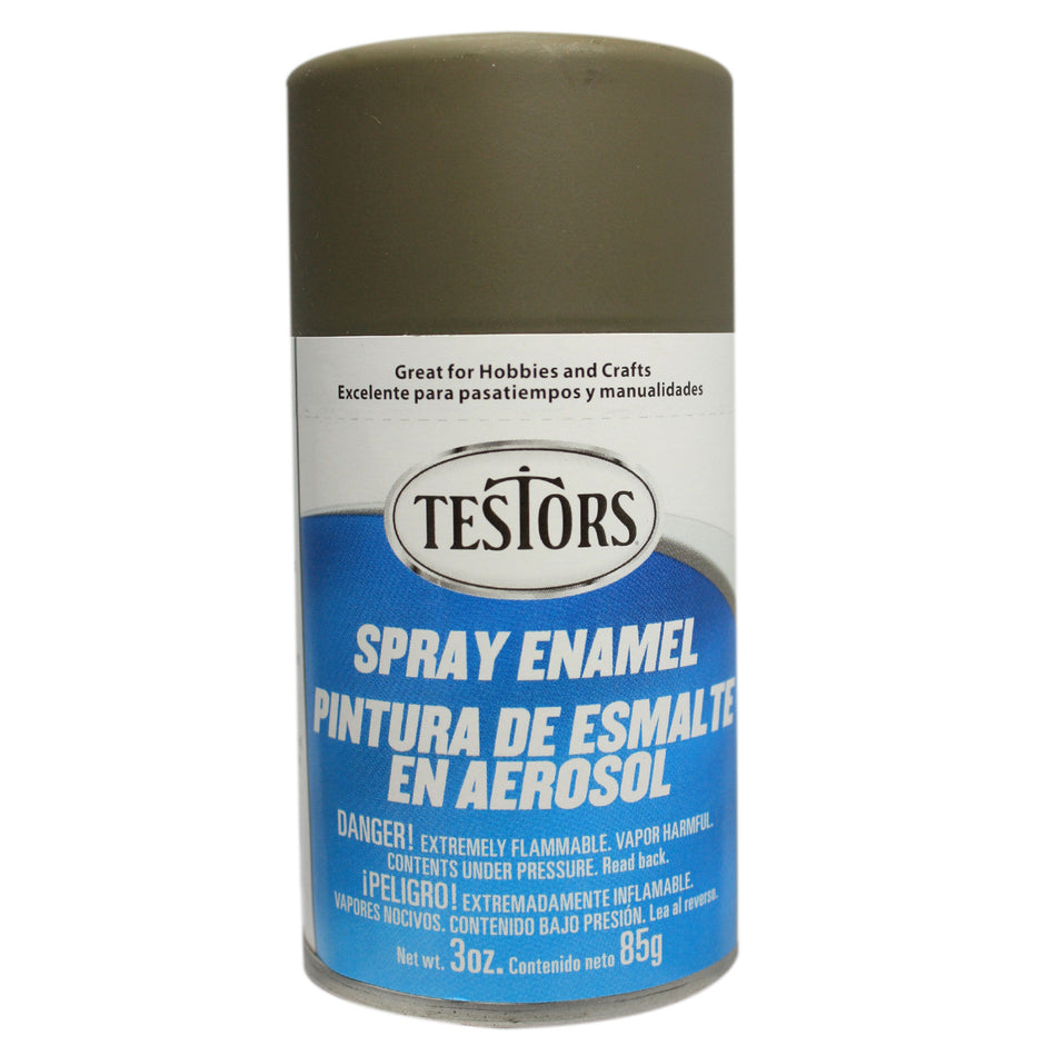 Testors Enamel Spray 3oz Flat Olive Drab