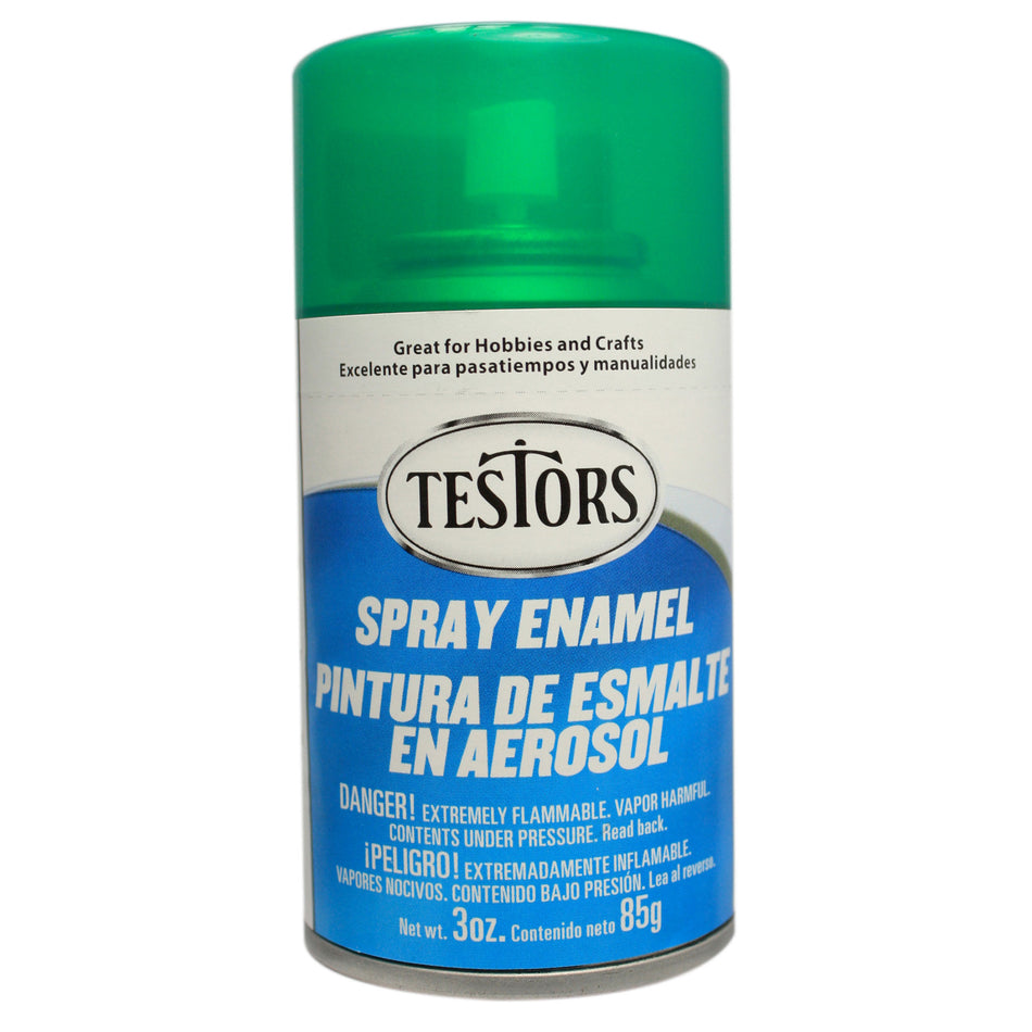 Testors Enamel Spray 3oz Candy Emerld Grn