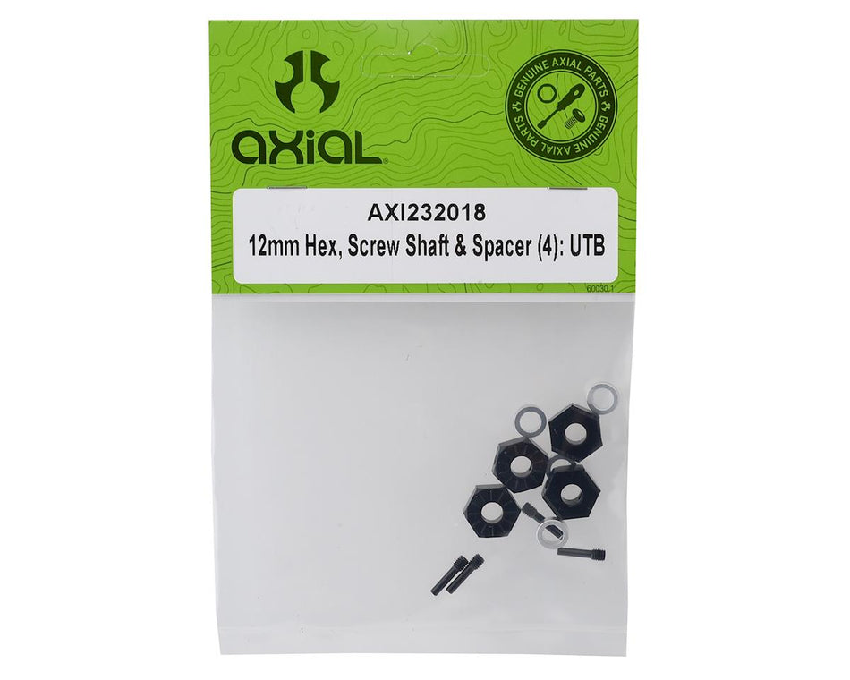 12mm Hex, Screw Shaft & Spacer (4): UTB