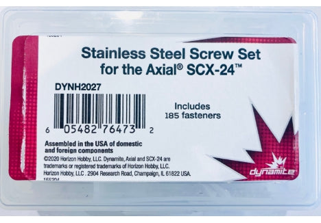 Stainless Steel Screw Set: Axial SCX24