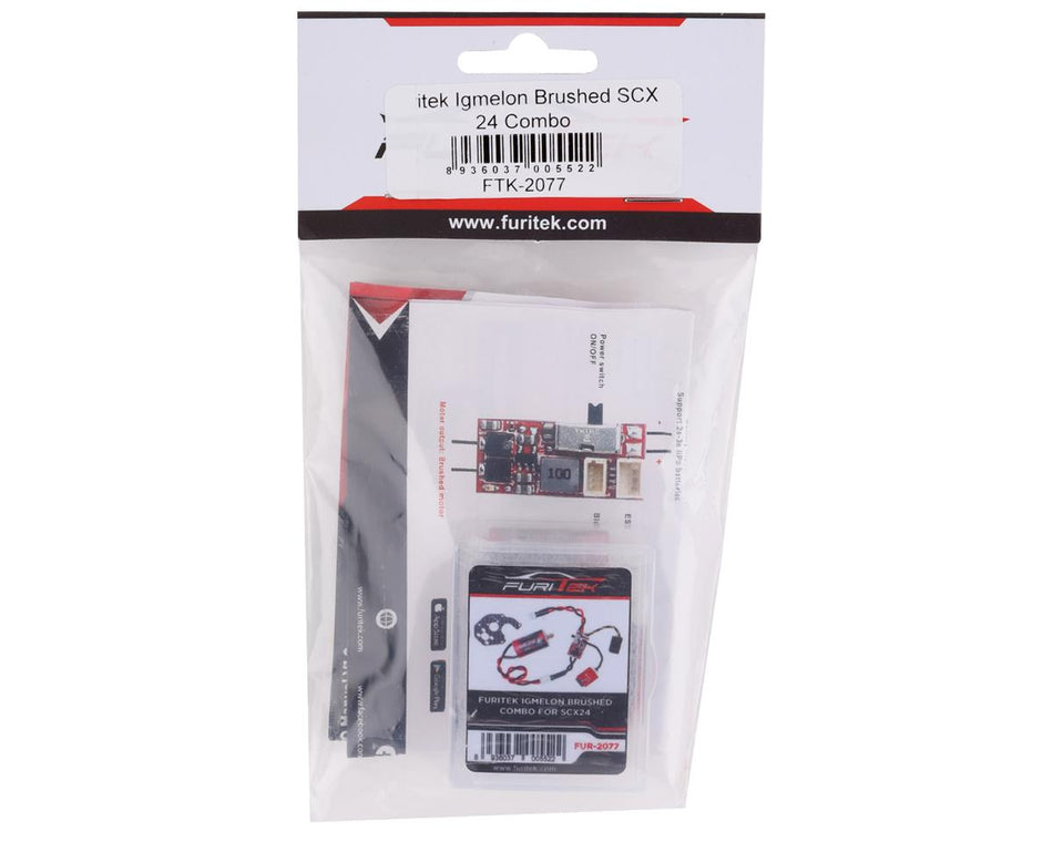 Furitek SCX24 Igmelon Brushed Motor/ESC Combo w/Motor Plate