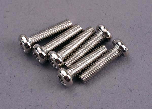 2561 Screws, 3x12mm roundhead machine (6)