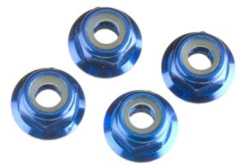 1747R Nuts 4mm Flanged Nylon Locking