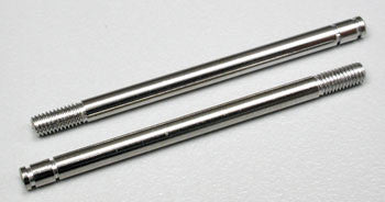 1664 Shock shafts, steel, chrome finish (long) (2)
