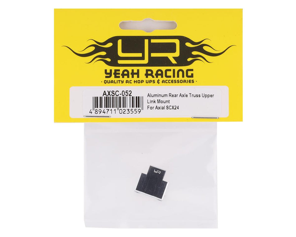 Yeah Racing Axial SCX24 Aluminum Upper Rear Axle Truss Link Mount (Black)